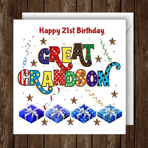 Choose between a variety of paper finishes and sizes. Personalised Great Grandson Birthday Card