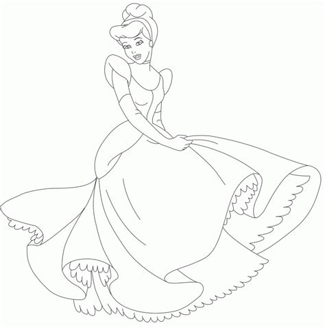 Cinderella Coloring Pages Clip Art Library