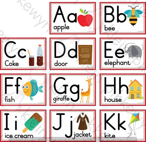 Alphabet A4 Teacha