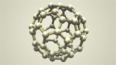 3d Carbon Structure Fullerene Model Turbosquid 1502874