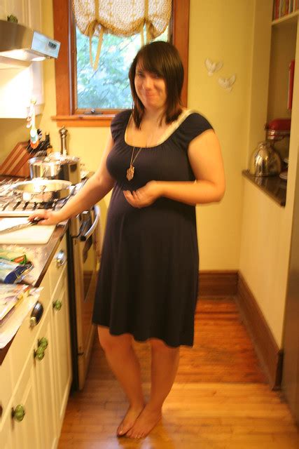Cooking Dinner Barefoot And Pregnant In The Kitchen Flickr Photo