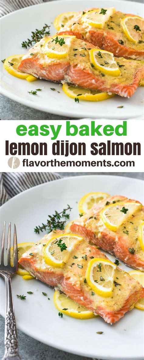 You can broil salmon at the temperature of your oven's broil setting. Easy Baked Lemon Dijon Salmon is tender, delicious oven baked salmon fillets that take only 5 mi ...