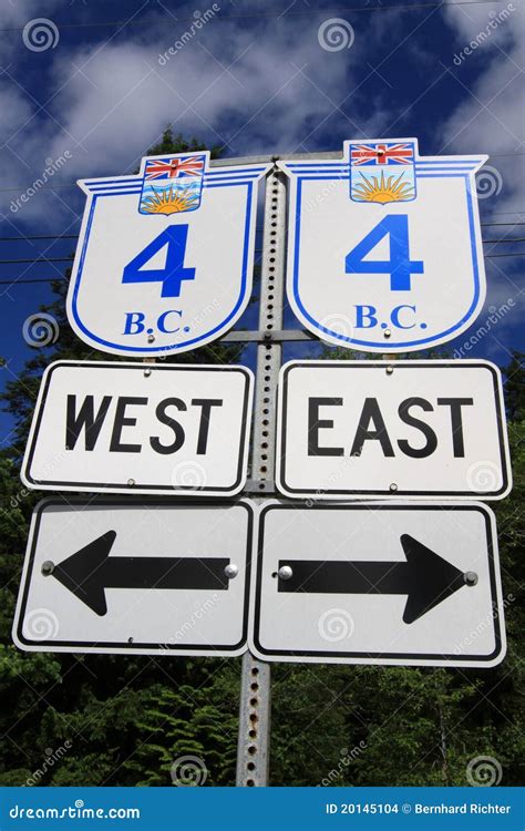 Highway 4 Stock Photo Image Of Trans Sign Directions 20145104