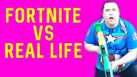 Fortnite Vs Real Life Youtube