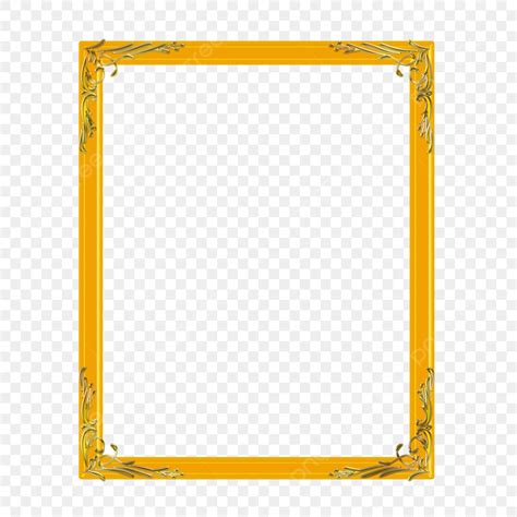 Gold Border 3d Transparent PNG Gold 3d Frame Border Gold Frame