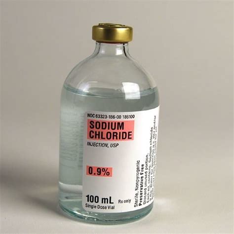 Sodium Chloride 09 Glass 9mgml Sdv 100ml Vial Mcguff Medical