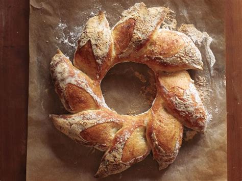 Place defrosted bread in oiled bowl and cover with tea towel. Holiday Bread Wreath Recipe | Food Network Kitchen | Food Network