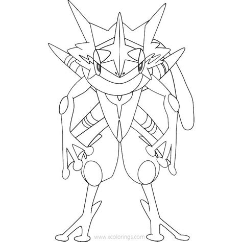 Mega Greninja Pokemon Coloring Pages Coloring Pages