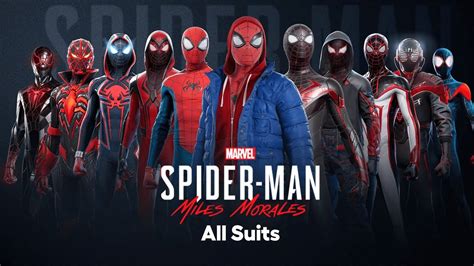 All Suits Marvels Spider Man Miles Morales Playstation 5 Ps5