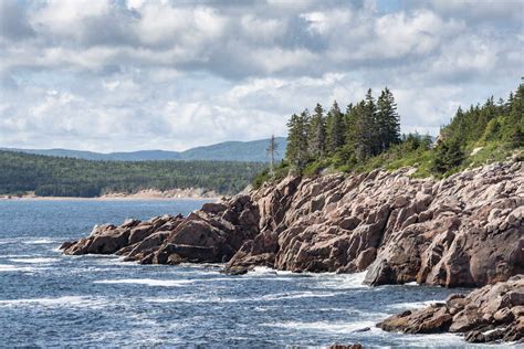 Canada Nova Scotia Ingonish Coastal Landscape Of Cape Breton