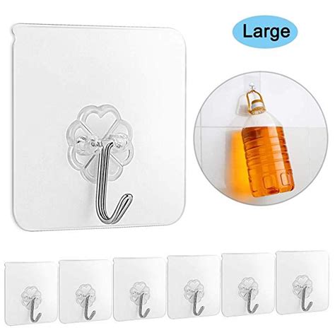 Recommended product from this supplier. Self Adhesive Hooks 12 Pcs Heavy Duty 22 lb(Max ...