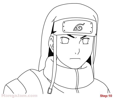 How To Draw Neji From Naruto Naruto Sketch Drawing