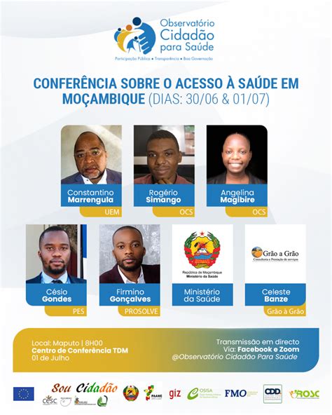 Ocs Realiza ConferÊncia Sobre O Acesso À SaÚde Em MoÇambique Observatório Do Cidadão Para Saúde