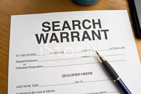 Search Warrant Stock Photo Royalty Free Freeimages