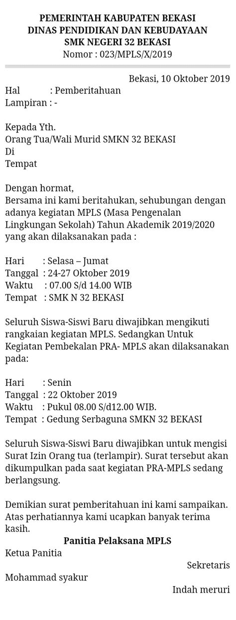 We did not find results for: √ Contoh Surat Pemberitahuan Masa Orientasi Sekolah / Masa ...