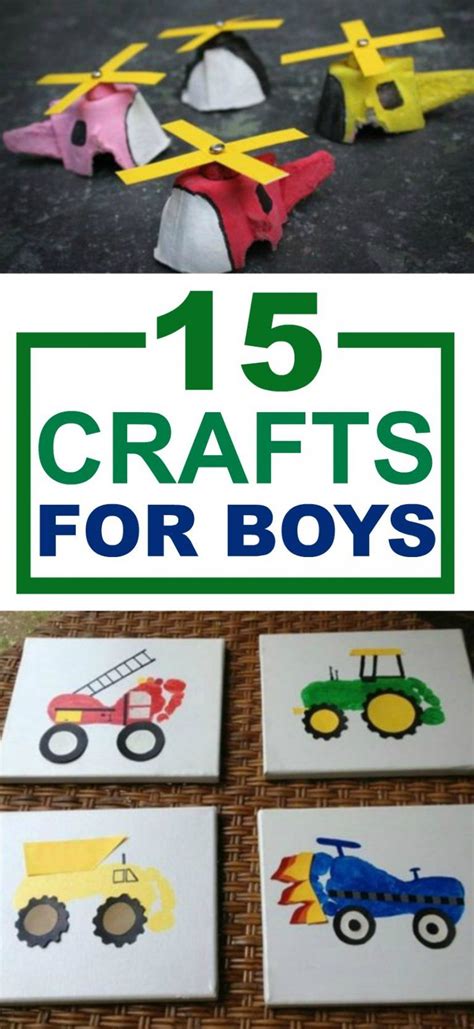 15 Crafts For Boys A Little Craft In Your Day In 2020 Crafts For