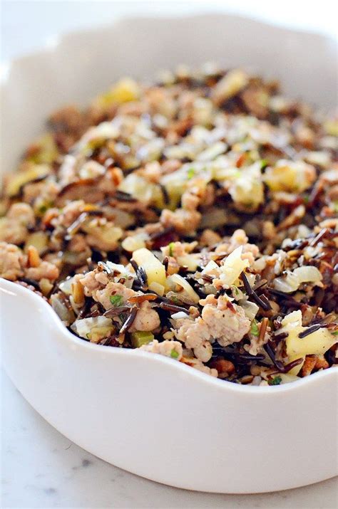 If you love wild rice, check out this wonderful turkey dressing recipe from hank this wild rice dressing recipe isn't only meant for thanksgiving. wild-rice-sausage-stuffing-01 | Wild rice stuffing recipes, Wild rice, Full meal recipes