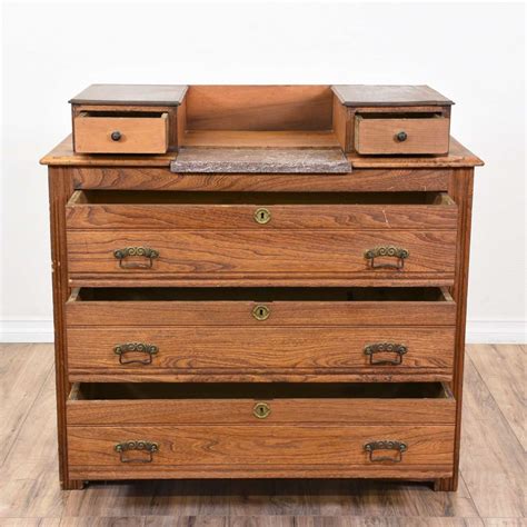 Antique Eastlake Dresser W Marble Online Auctions San Diego