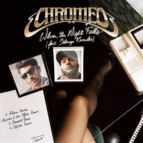 When The Night Falls By Chromeo Single Electro Disco Reviews Ratings Credits Song List