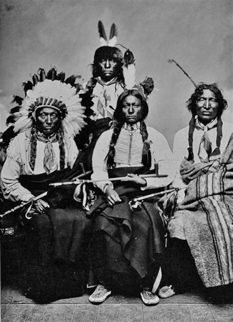 Hunkpapa Leaders At Fort Yates Dakota Territory 1881 Native
