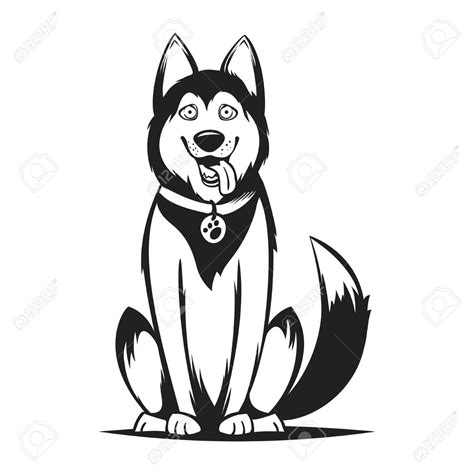 Black And White Husky Clipart 10 Free Cliparts Download Images On
