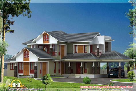 Homebyme, free online software to design and decorate your home in 3d. 5 Kerala style house 3D models | House Design Plans