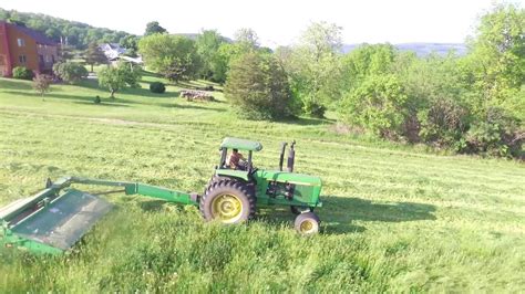 Creeskide Farm Mowing Hay Youtube