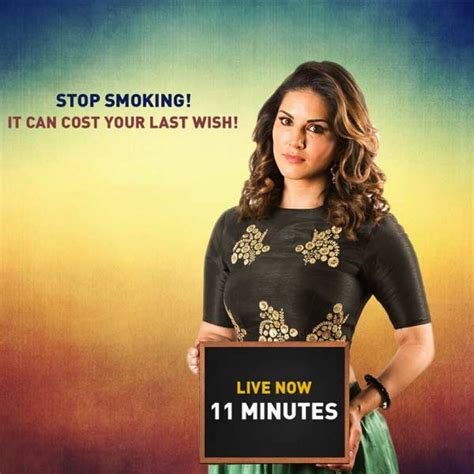Sunny Leones Anti Smoking Commercial 11 Minutes Photos Filmibeat