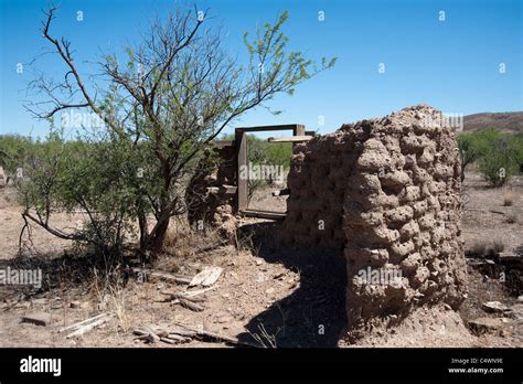 Adobe Ranch House Ruinas En El Desierto De Sonora Esta Estructura Fue