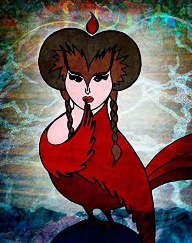 Slavic Russian Mythology Sirin Bird Poster Print Of Digital