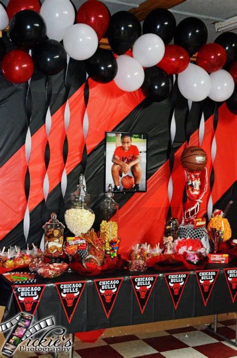 Find olympic decorations & party supplies at the lowest price guaranteed. Chicago Bulls "red&black" dessert buffet | Basketball ...