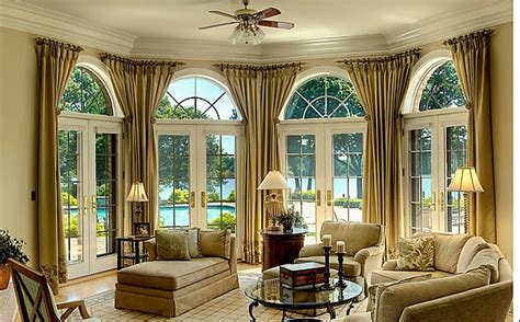 Window treatments for large windows. Bay window | Arched window treatments, British colonial ...