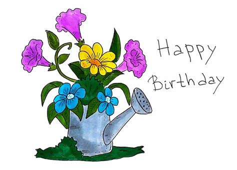 Happy Birthday Gardener Card Print Gardening Greeting Card Etsy