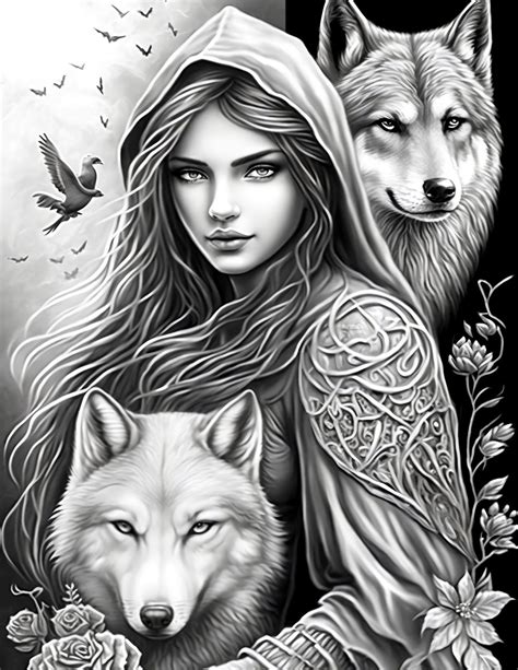Free 50 Red Riding Hood And Wolf Coloring Pages For Kids And Adults