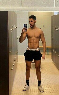 Shirtless Male Muscular Gym Jock Locker Room Jock Strap Beefcake Photo X B Eur