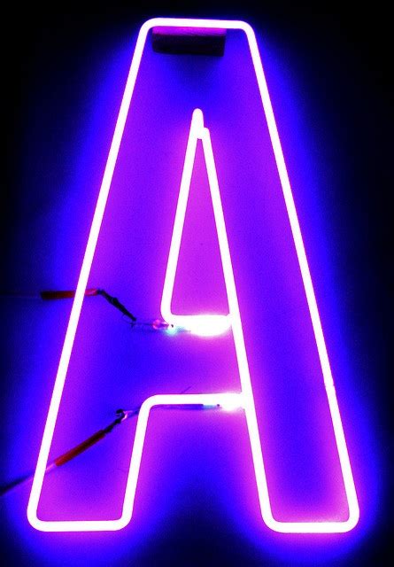 The Letter A Neon Neon Lighting Neon Signs