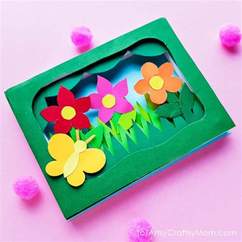 3d Flower Garden Shadow Box Craft