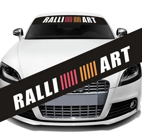 1pcs Ralliart Sports Racing Decals Sticker Car Auto Body Front