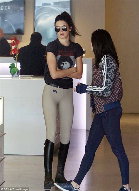 Kendall Jenner Shows Off Her Long Legs In Super Tight Jodhpurs In La Daily Mail Online