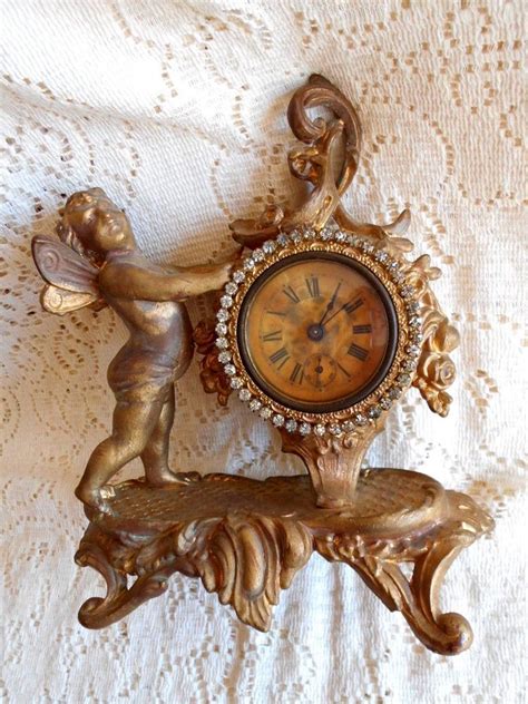 Discover now on ikookoo.com the new world of german traditional clocks. Antique 1891 Ormolu Gilt Cherub Shelf Mantel Clock Ansonia ...