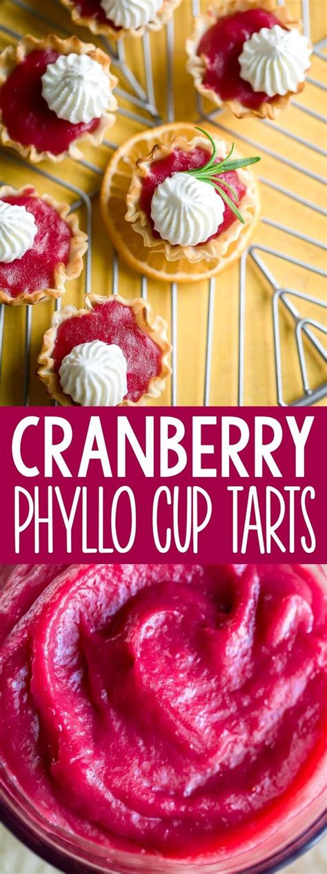 Mini Cranberry Tarts In Phyllo Cups Peas And Crayons Recipe