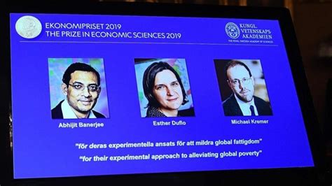 abhijit banerjee esther duflo and michael kremer win 2019 nobel economics prize nyk daily