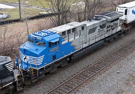 Ns 4000 Ac44c6m Trailing Unit On Ns 20e At Hillside Nj Erie