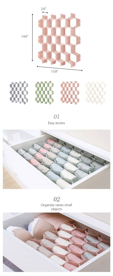 They usually come in 48 inch long pieces, and are super cheap. Sock Drawer Storage - ApolloBox in 2020 | Diy drawer ...