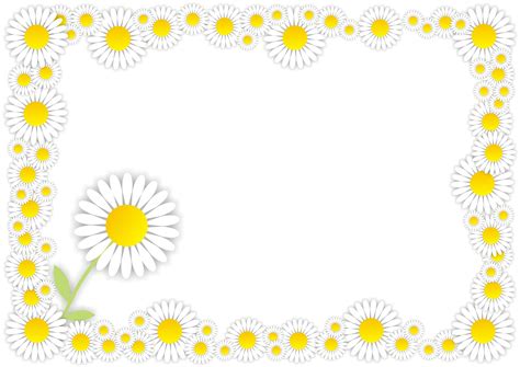 Free Daisy Clipart Border Free Images At Clker Com Ve Vrogue Co