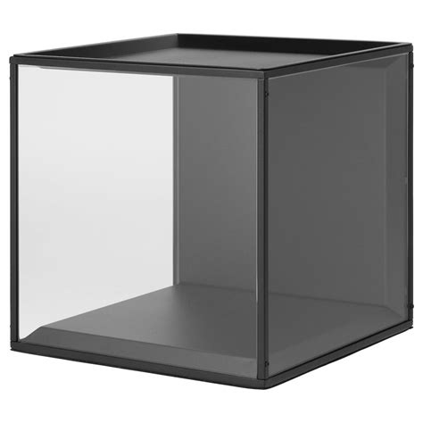 Sammanhang Display Box With Lid Black Glass Ikeapedia