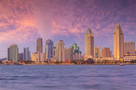 Downtown San Diego City Skyline Cityscape Of Usa Editorial Photography