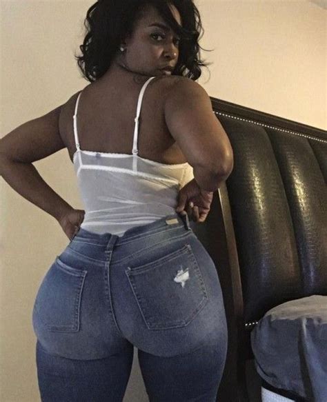 Thick Ebony Booty In Tightjeans Thickgirltwitter In Those Jeans In Booty Black