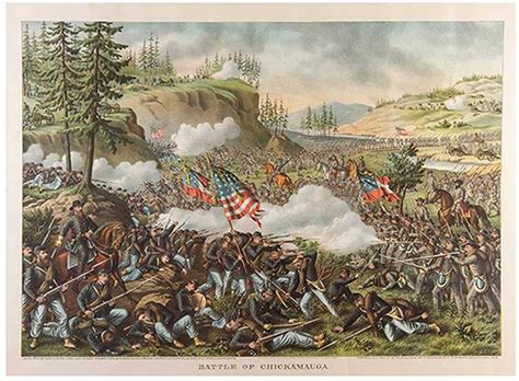 Sold Price Kurz And Allison Battle Of Chickamauga Chicago 1890 Color