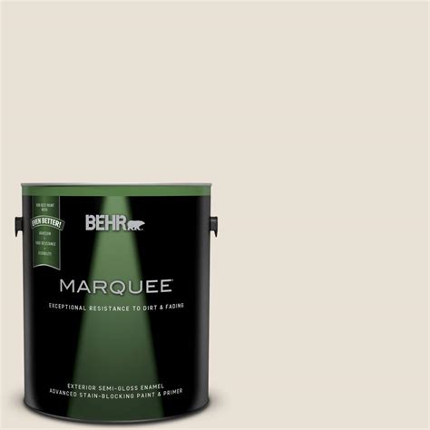 Behr Marquee 1 Gal 73 Off White Semi Gloss Exterior Paint 545001